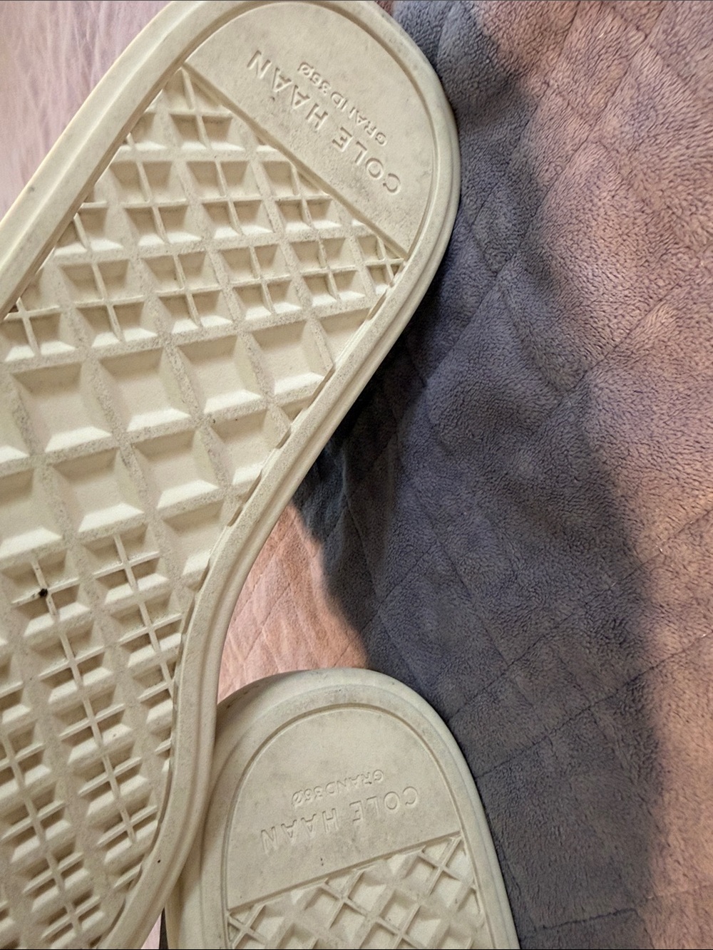 Cole Haan Men's Cream and Brown Lace-Up Sneakers - Picture 4 of 5
